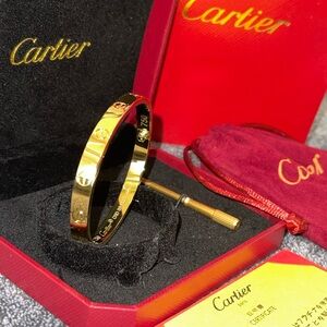 Gold Love bracelet bangle